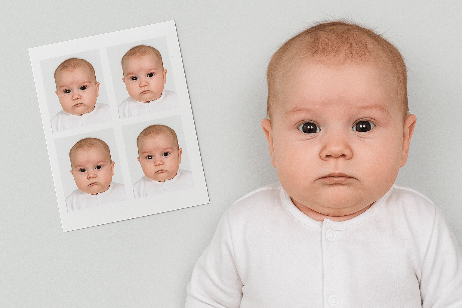 Pasfoto baby en kinderen – volgens regels