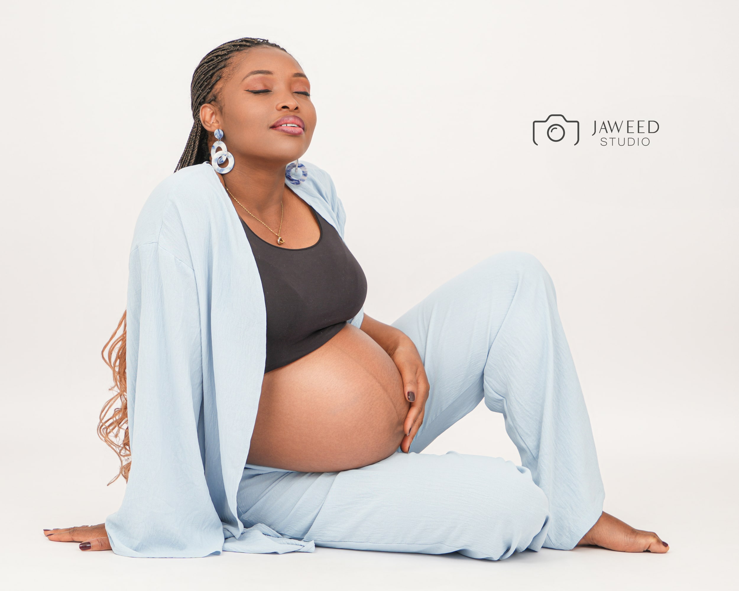 Zwangerschapsfotografie – elegante maternity portret