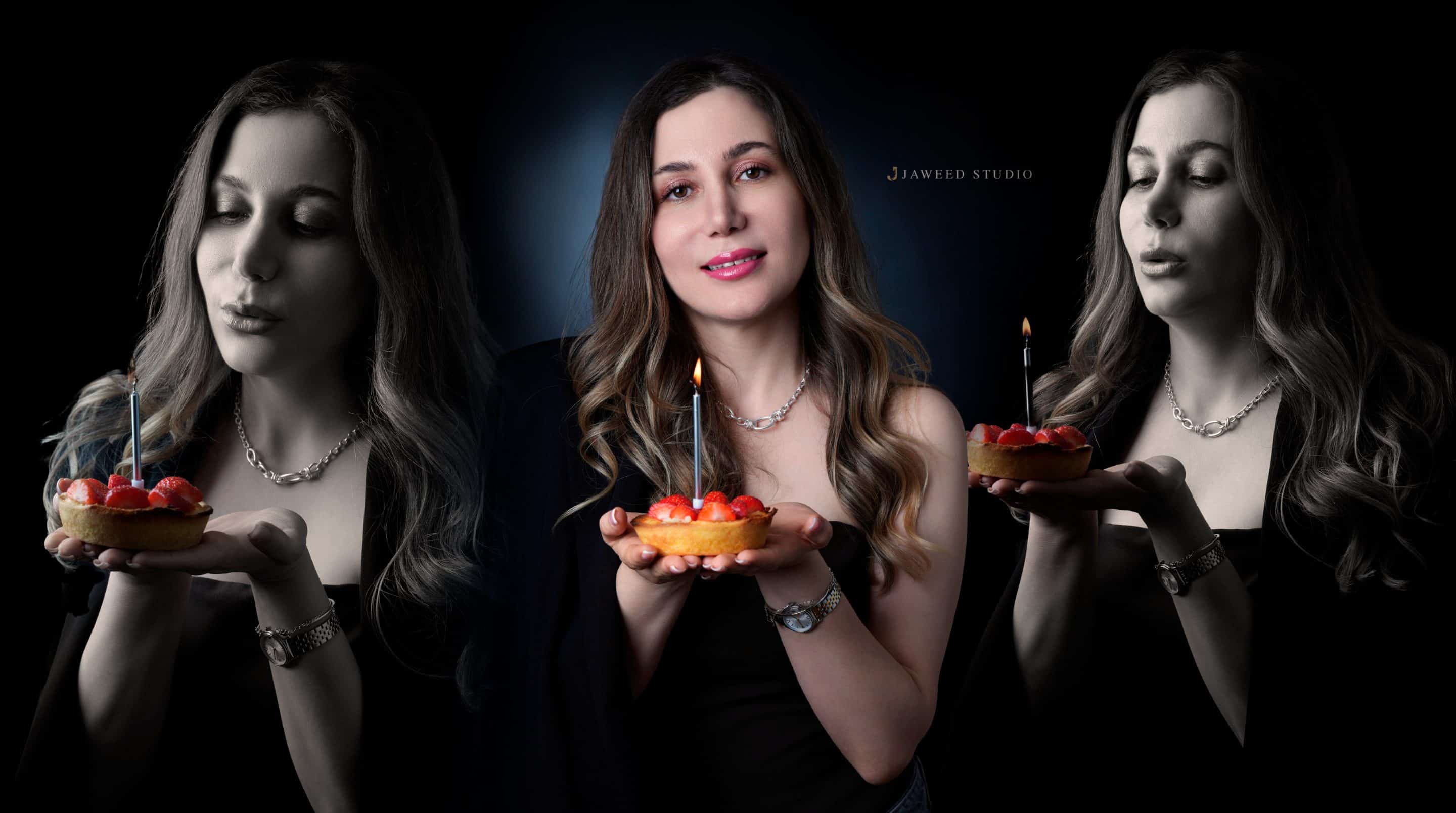 Verjaardagsfotograaf – studio shoot met decor en cake