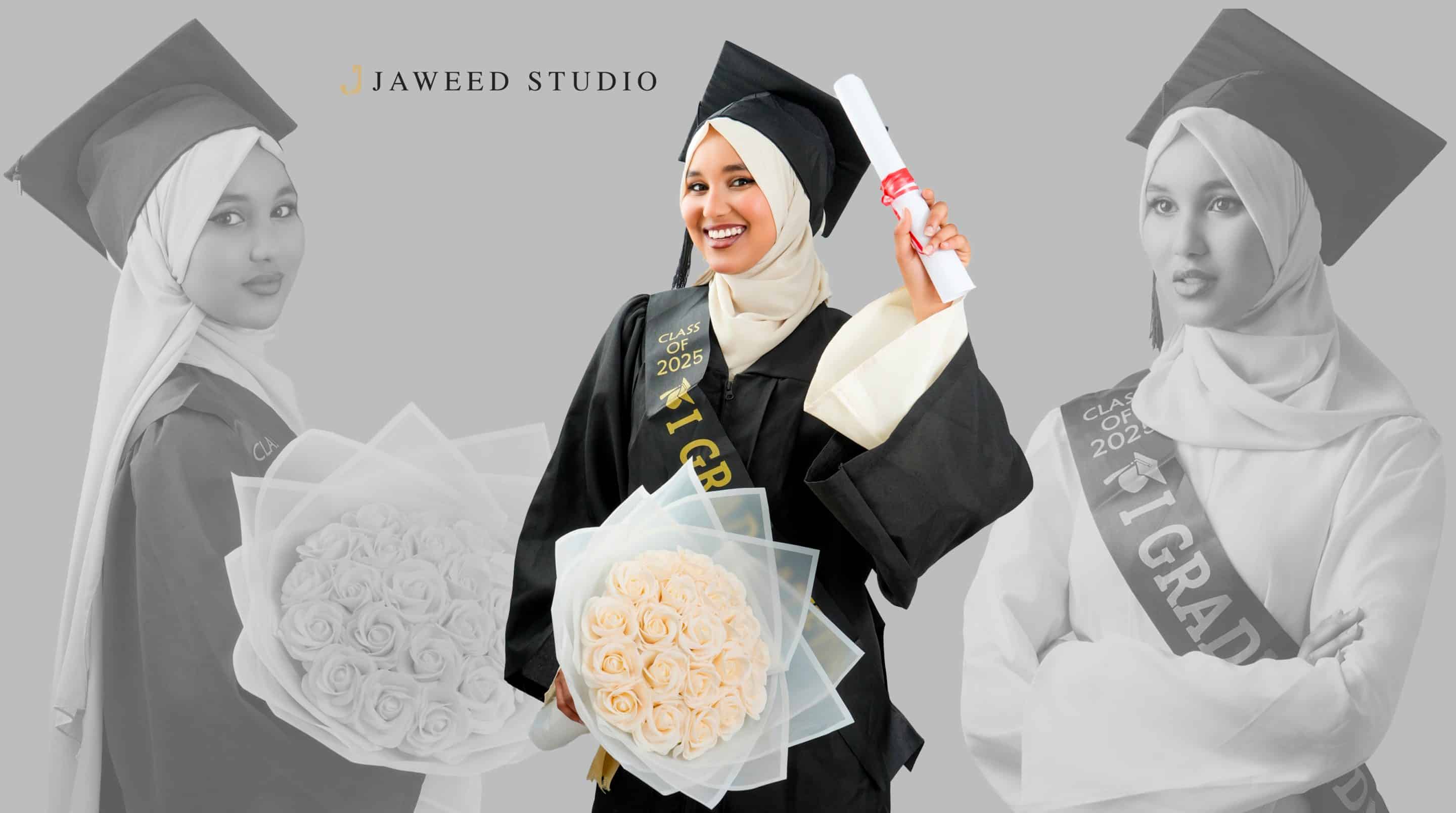 Afstudeerfotografie – toga, hoed en familieportretten