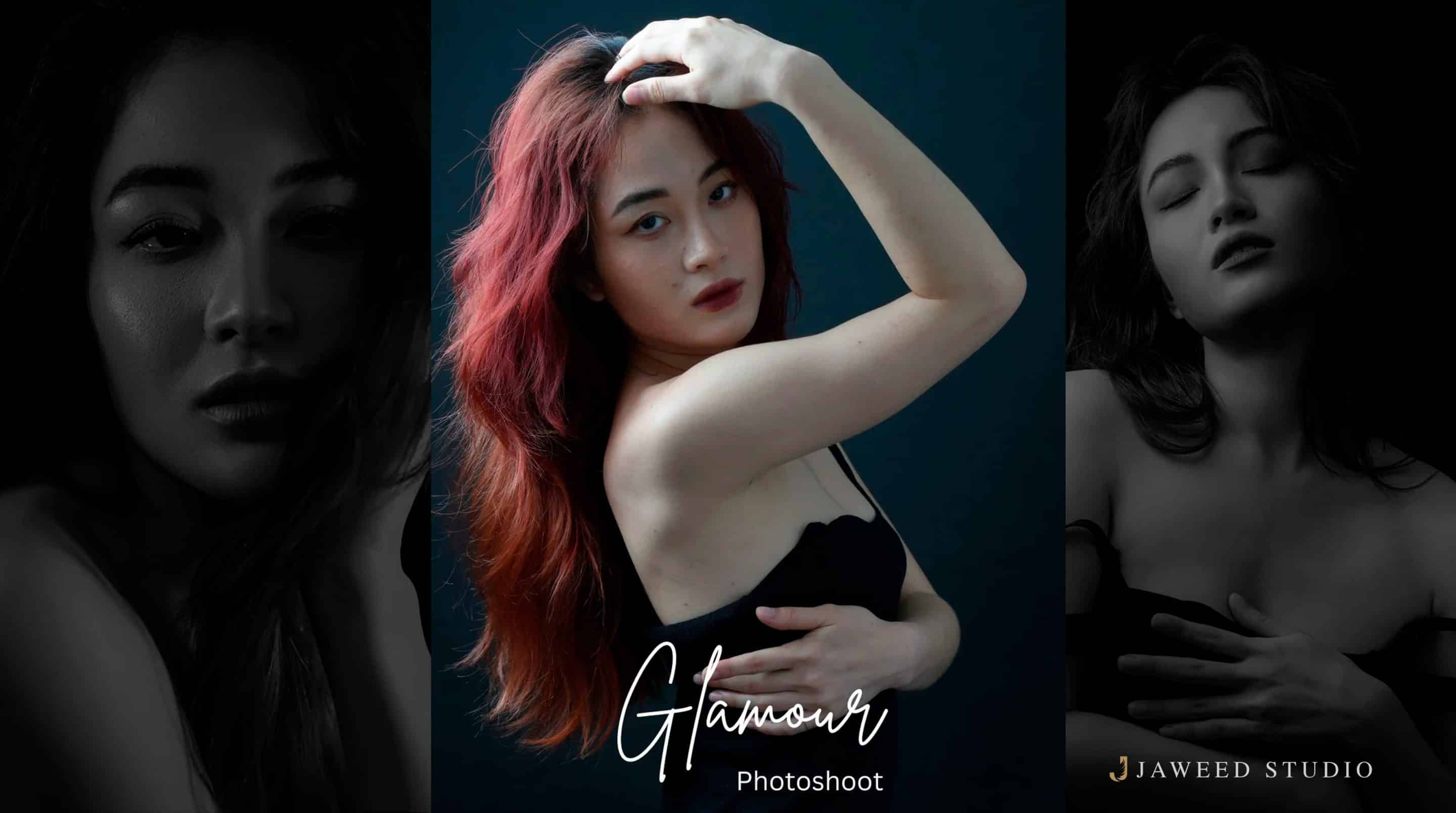 Glamour photoshoot – beauty lighting en styling