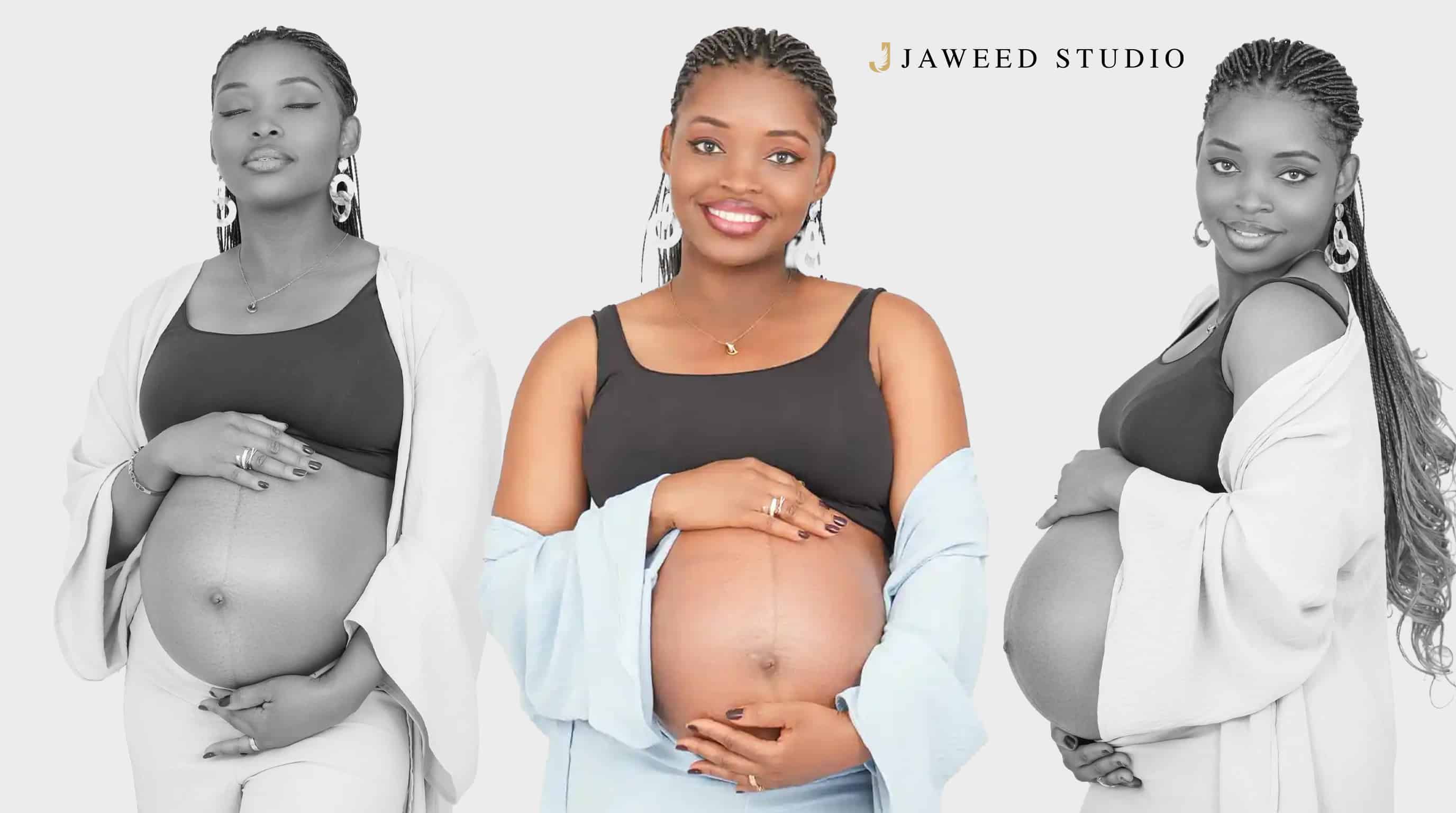 Zwangerschapsfotografie – elegante maternity portret